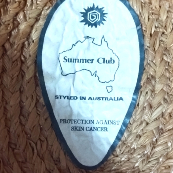 Summer Club Stylish Straw Hat with Tan Band From Australia 🦘 - Picture 3 of 8
